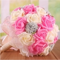 Bride Holding Flower Simulation Rose Wedding Supplies Korean Road Wedding Flowers Ball Photography Photo Studio Props