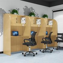 Study room study table immersive partition table and chair postgraduate entrance examination table self-study table closed desk shared curtain table