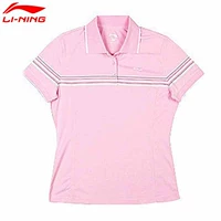 Dòng sản phẩm áo thun ngắn tay của Li Ning dành cho nữ Kiểu dáng thoải mái - Áo phông thể thao áo ba lỗ tập gym