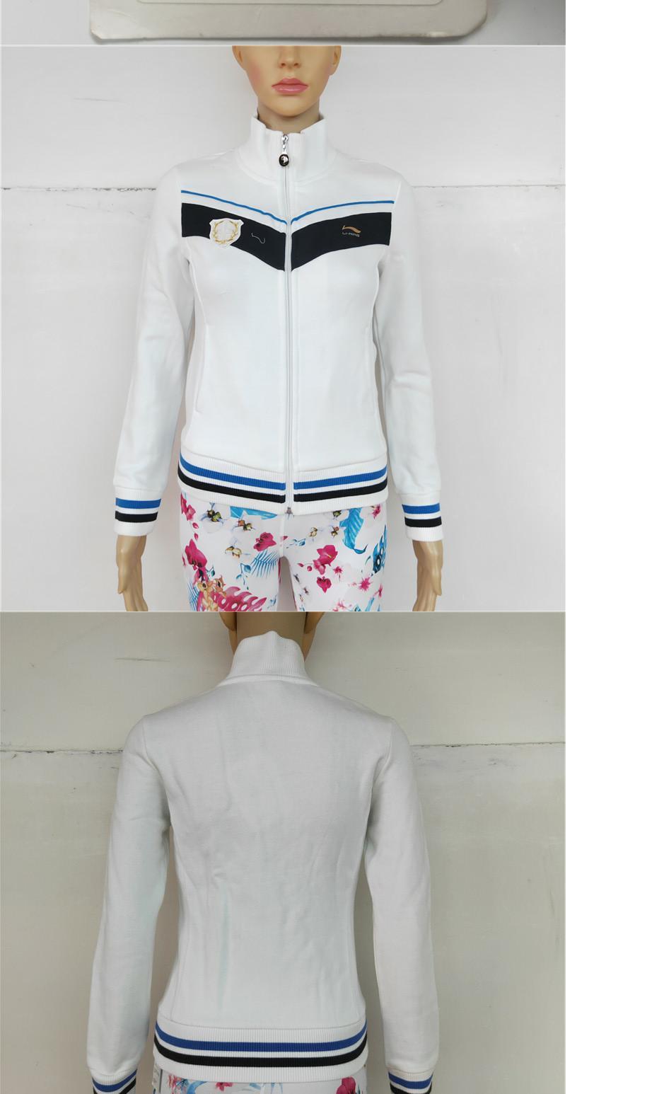 Li Ning Womens Tennis Series Thời trang Áo thể thao giản dị Áo hoodie AWDE500-3 - Thể thao lông cừu / jumper áo phông dài tay nam