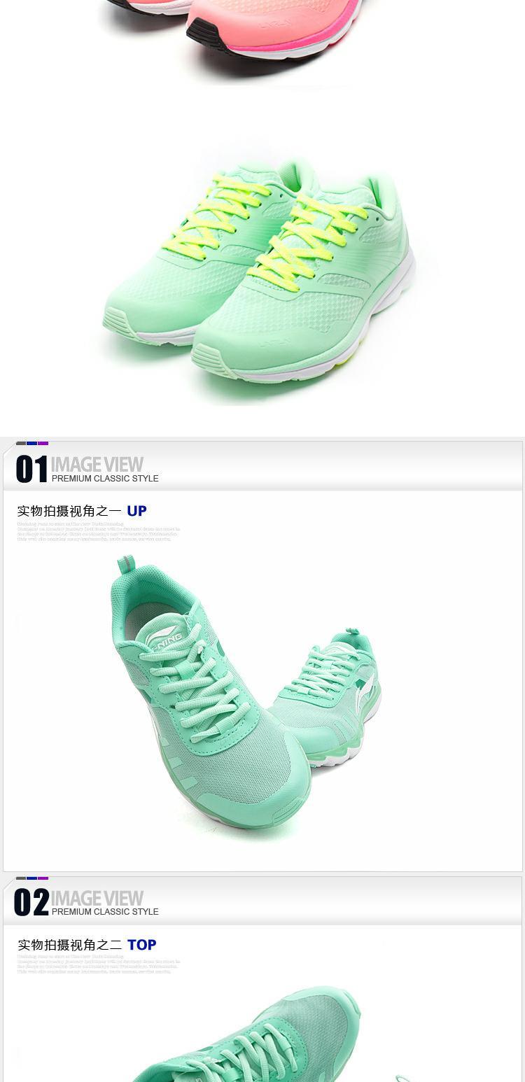Giày chạy bộ Li Ning Giày nữ giày thể thao Giày chạy giày nữ Giày thông thường ARBK086 không chip giay the thao nam