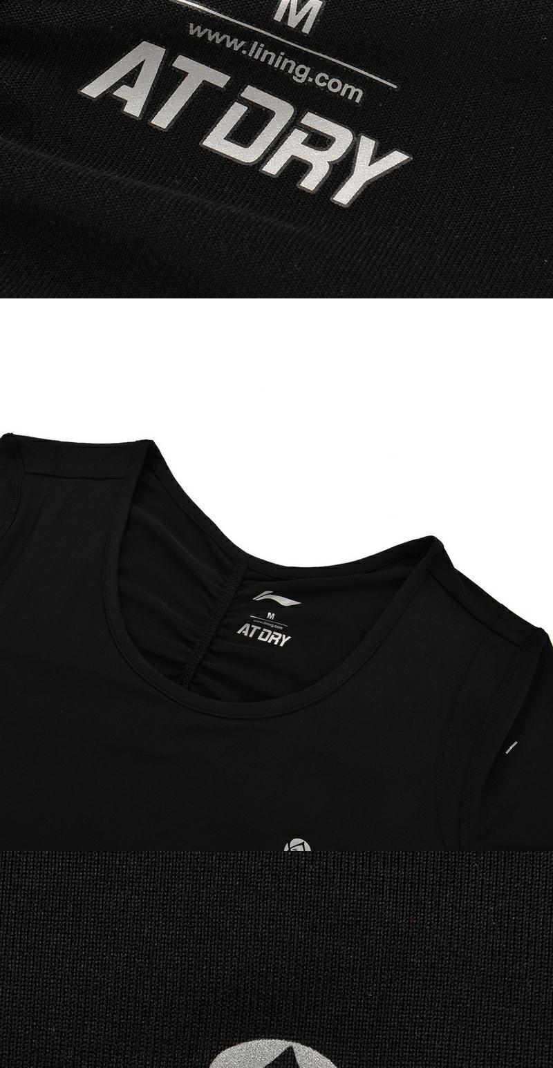 Li Ning Women Series đào tạo mùa hè thoải mái Xu hướng thời trang áo thun ngắn tay thoáng khí ATSN078-3 - Áo phông thể thao áo ba lỗ tập gym nữ