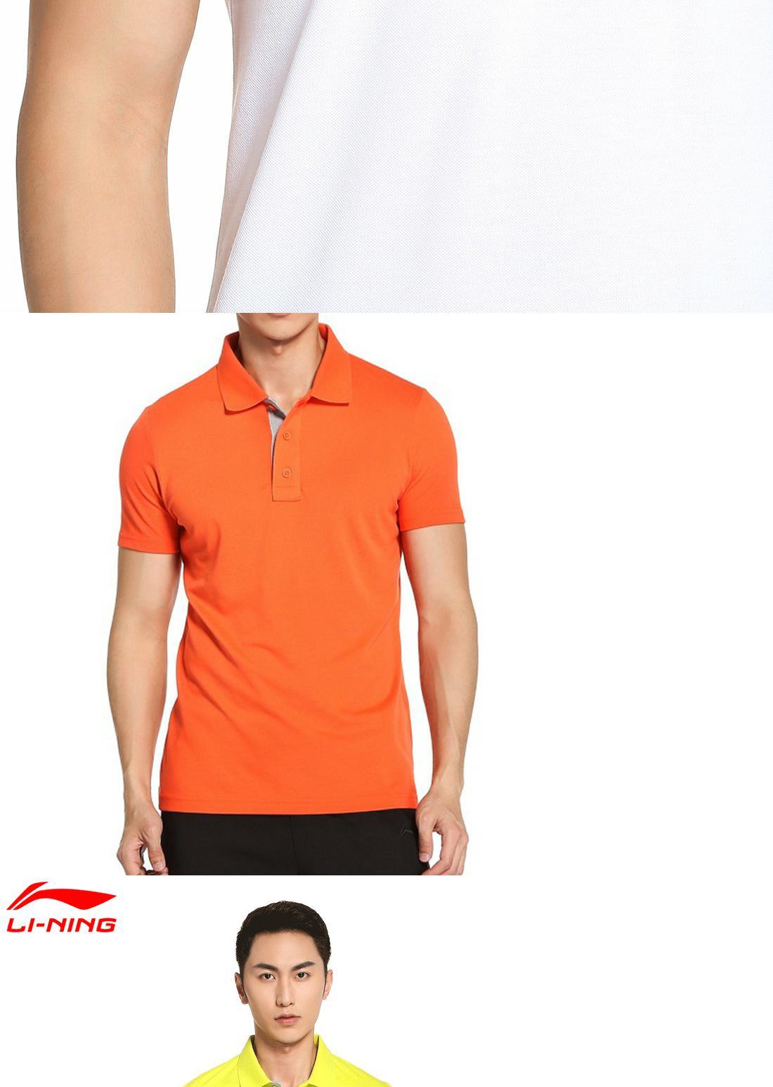 Li Ning nam ngắn tay áo polo mùa hè thể thao ngắn tay áo thun hàng đầu GPLL031-5 - Áo polo thể thao áo polo bé trai