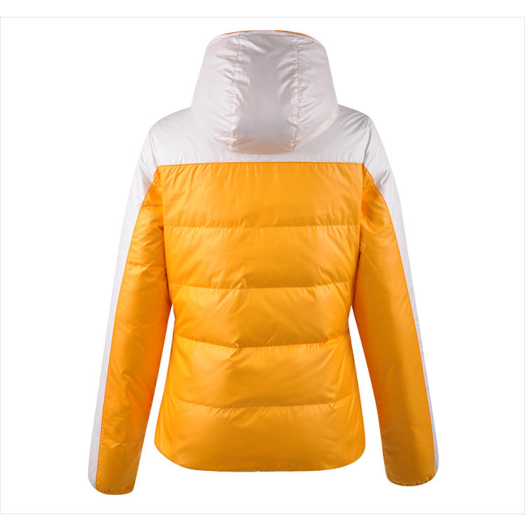 Li Ning xuống áo khoác của phụ nữ ấm cuộc sống thể thao loạt hai mặt đội mũ trùm đầu ngắn xuống áo khoác AYMH054 QC 210