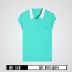 Li Ning ngắn tay phụ nữ thể thao mùa hè Áo thun thể thao giản dị màu rắn áo ngắn tay polo áo thun tập gym Áo phông thể thao