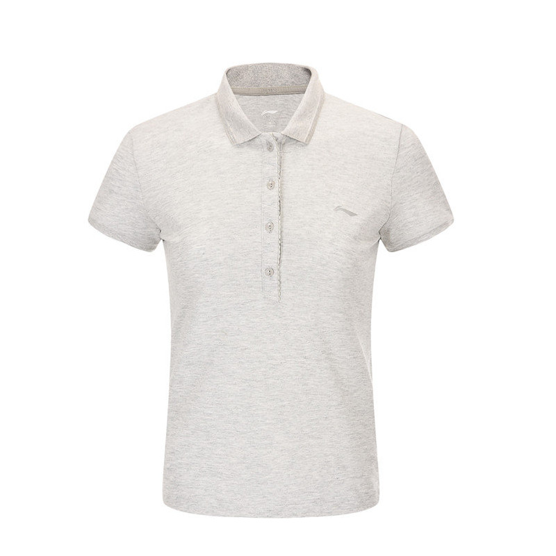 Li Ning ngắn tay áo nữ mùa hè mới thể thao và giải trí loạt áo sơ mi ngắn tay áo APLK018 QG áo polo givenchy