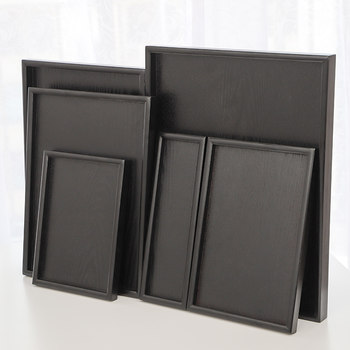 Light luxury high-end rectangular wooden tea tray for household use tea cups tea sets for dessert coffee plates dining tray