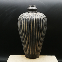 Plum vase unearthed from the Jizhou Kiln of the Song Dynasty antique porcelain antiques second-hand goods old folk objects collectibles antique old goods ornaments