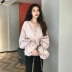 Chic đầu thu mới Hàn Quốc thời trang retro áo sơ mi khí chất lỏng thắt lưng thắt nơ kèn tay áo sơ mi nữ Áo sơ mi