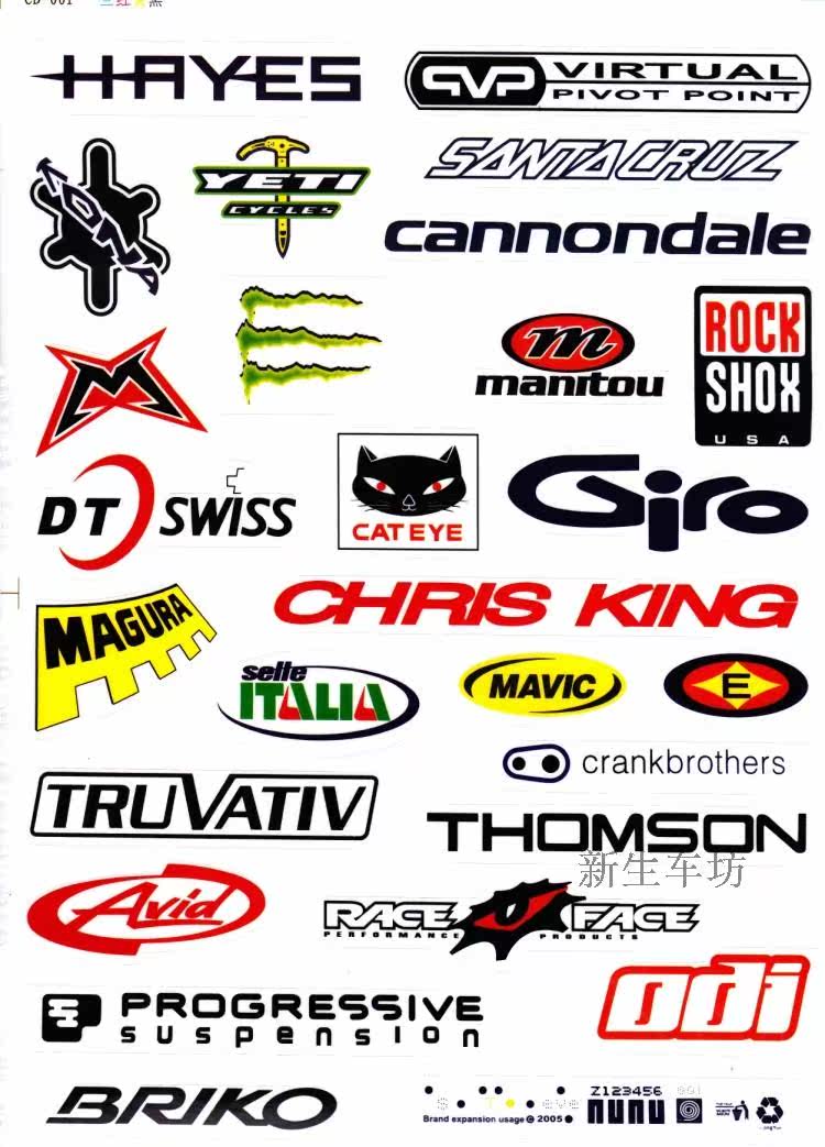 Autocollant pour vélo RUSUOO - Ref 2275982 Image 6