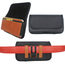 Mobile phone hanging running bag wear belt male middle-aged and elderly canvas bag horizontal pants waist sleeve durable nylon Oxford wear-resistant