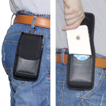 Sturdy oxford Bcell phone hanging out of pocket wearing leather strap Mens elderly site work inserts traffic card slot abrasion resistant covered trousers