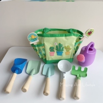 Children Tree Planting Festival Tools to catch the sea and dig sand planting trees Miao landscaping Toddler Gardening Cartoon Iron Shovel Combined Suit