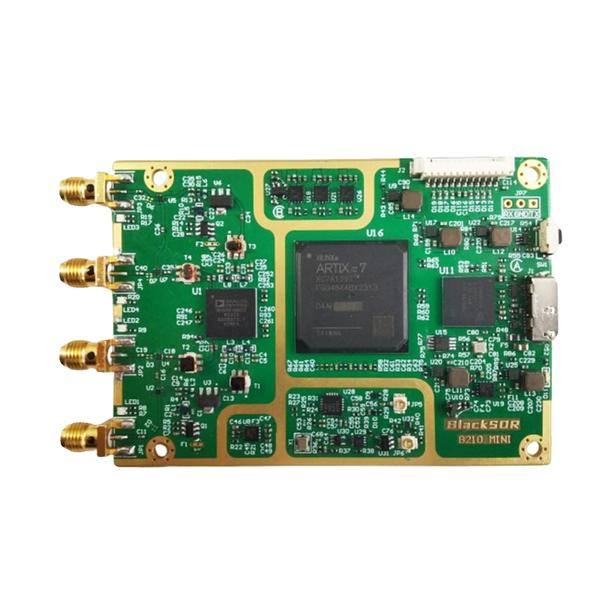 Черная SDR B210MINI 50 МГц до 6 ГГц программируемая радиоплатформа SDR экспериментальная USB 3.0