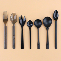 Disposable sweet spoons cutlery cutlery cake fork fruit fork sweet spoon pudding Western food fruit bailing soup ladle