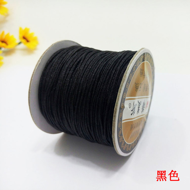 Một dây ngọc bích 1mm dây dệt tay DIY vòng cổ vòng cổ tự làm vật liệu gói dây trang sức mặt dây nylon - Vòng đeo tay Clasp vòng pandora