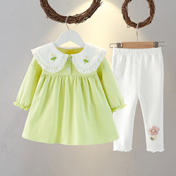 Girls' Dresses, Spring and Autum Long-Sleeved Kidsren's Skirts, 2025 New Style, Infant Princess Skirts, Kidsren's Clothing, Cute