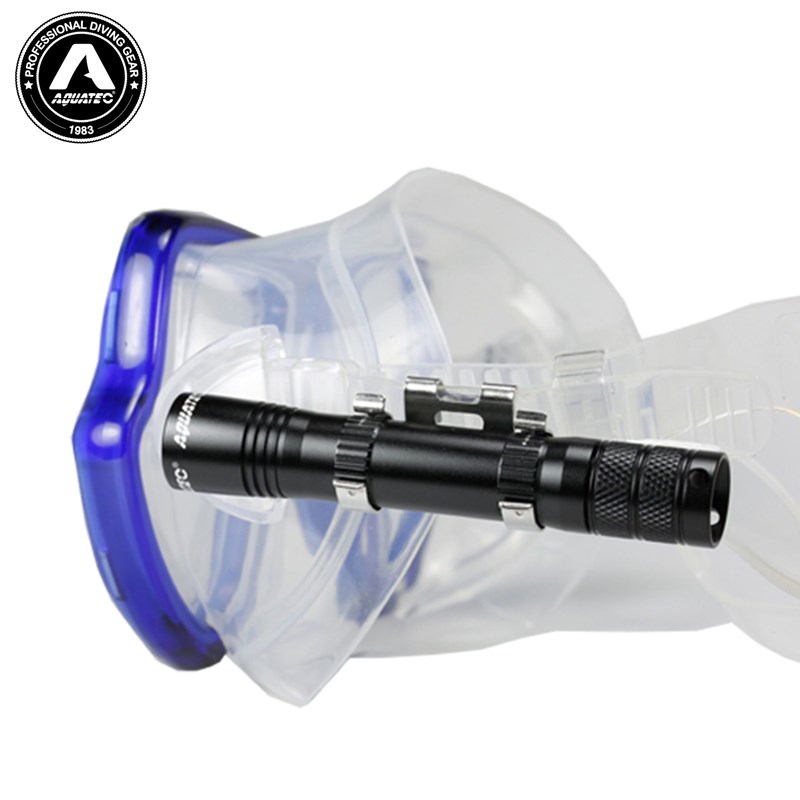 Taiwan produces AQUATEC LED-1700 dive headlamps small and lightweight headlights with masked dive face mirror lamps