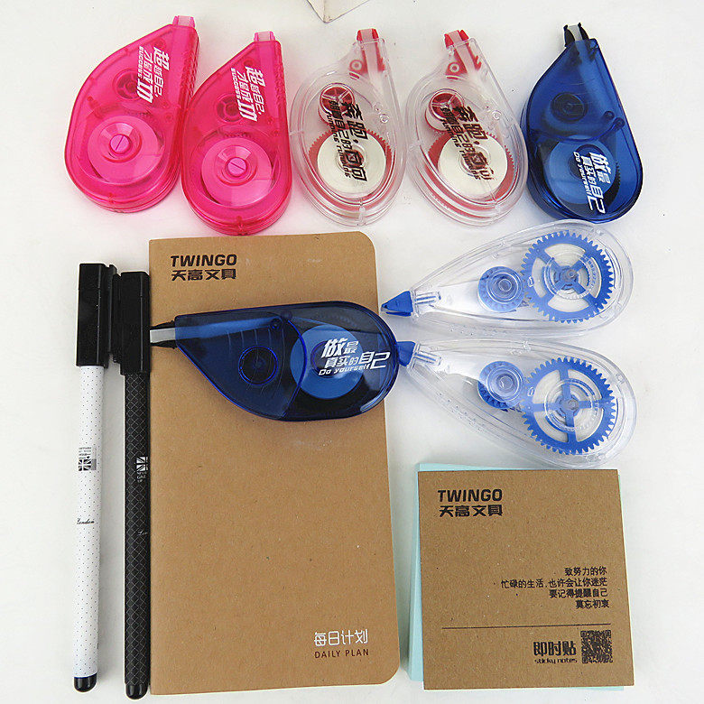 New correction tape set of 8 error correction tapes to send a small gel pen post-it note box with a set of correction tapes