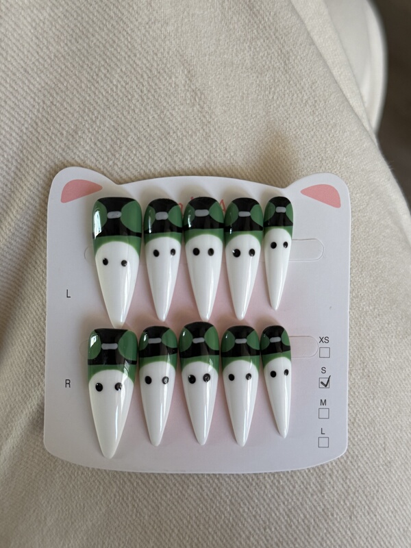 Identity V Handmade Nail Art Wearable Nails Hand-Painted Jack Luke Fog Blade Chicken Nuggets Nails Abstract Two-Dimensional Identity V Handmade Nail Art Wearable Nails Hand-Painted Jack Luke Fog Blade Chicken Nuggets Nails Abstract Two-Dimensional