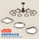Living Room Chandelier, Italian Minimalist Magic Bean Glass Main Chandelier for Hall, Home Eye-Protection High-Brightness Lighting with a High-End Feel