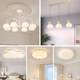 Cream-Colored Pendant Light for Living Room, Modern and Simple, Popular on Social Media, Direct Sales from Guangdong Zhongshan Lighting Factory, Bedroom Package