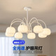 Cream-Colored Pendant Light for Living Room, Modern and Simple, Popular on Social Media, Direct Sales from Guangdong Zhongshan Lighting Factory, Bedroom Package