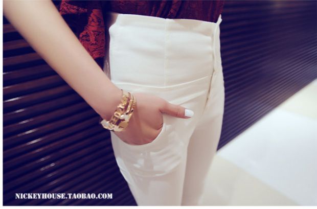 Quần nữ size lớn mùa thu chất béo mm200 kg nhung chân mỏng Quần bút chì đen eo cao quần đáy quần dài mùa đông quần áo giữ nhiệt nữ