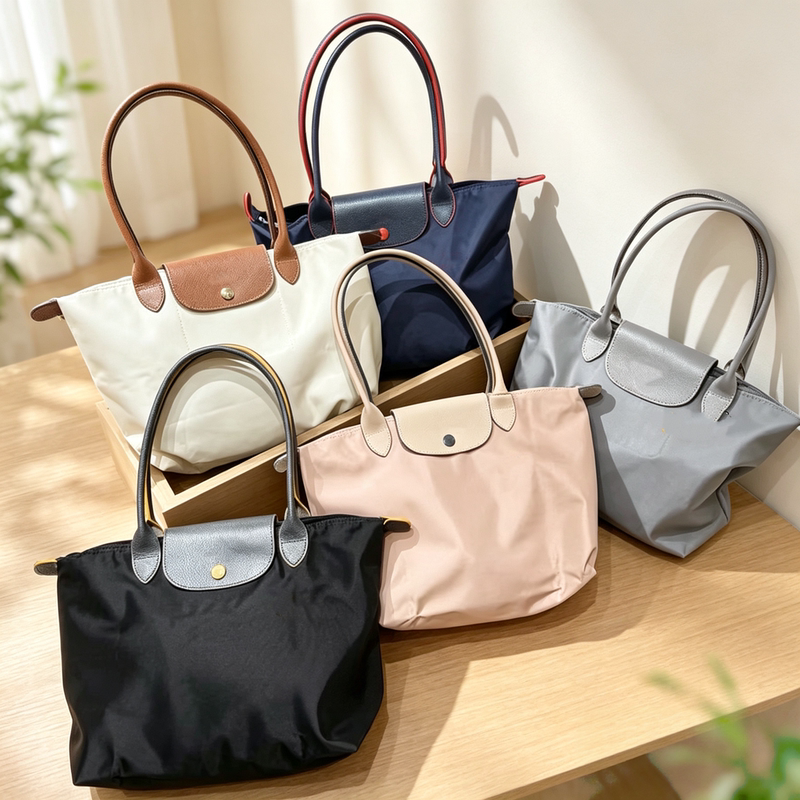 Authentic French 90% off Zone Medium Long Handle Tote Bag Classic Versatile Nylon Dumpling Bag Shoulder Bag Crossbody Bag