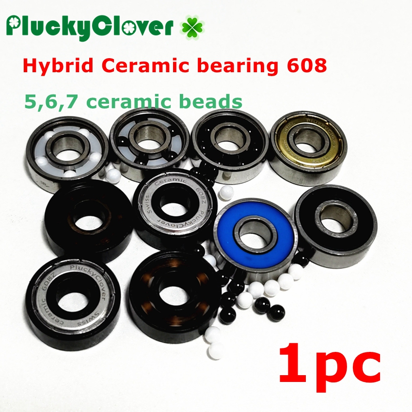 608 ceramic ball high speed bearing self-lubricating wheel sliding speed sliding shoe skateboard drift plate bearing ceramic mixed bearings-Taobao