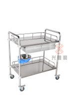 Medical stainless steel beauty salon trolley surgical instrument multifunctional instrument medical nurse treatment trolley