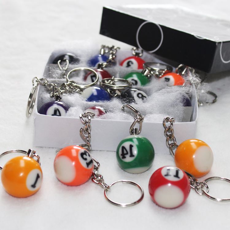Table Ball Chain Table Ball Small Pendant Key Chain Black 8 Ball Chain Black Eight Key Button Table Ball Ornaments Gift Accessories Accessories