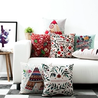 American Pastoral hoa ins retro tươi quê Anh dày bông vải ghế sofa đệm bao gối đệm - Trở lại đệm / Bolsters ghế lười phòng ngủ