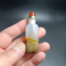 G9 agate snuff bottle natural handmade