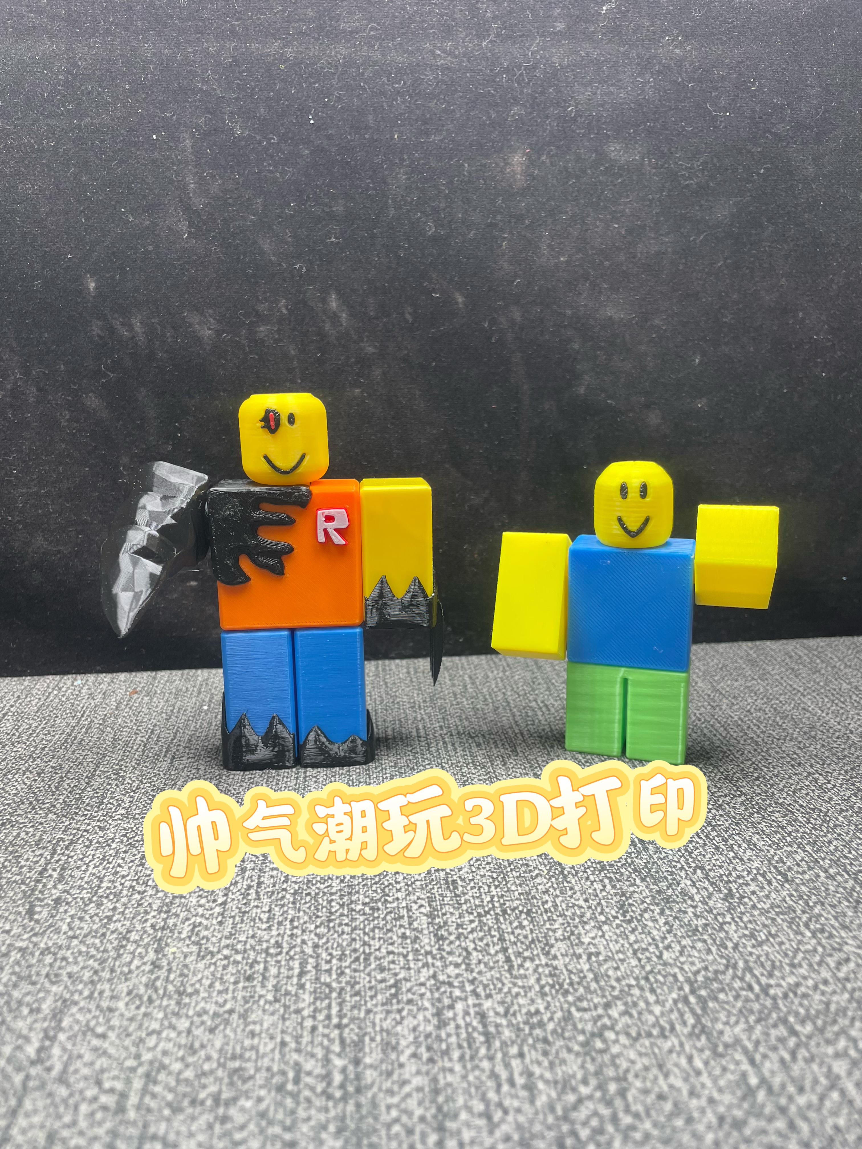 roblox 3d printed collectible figures noob, bacon hair, and classic characters roblox 3d printed collectible figures noob, bacon hair, and classic characters