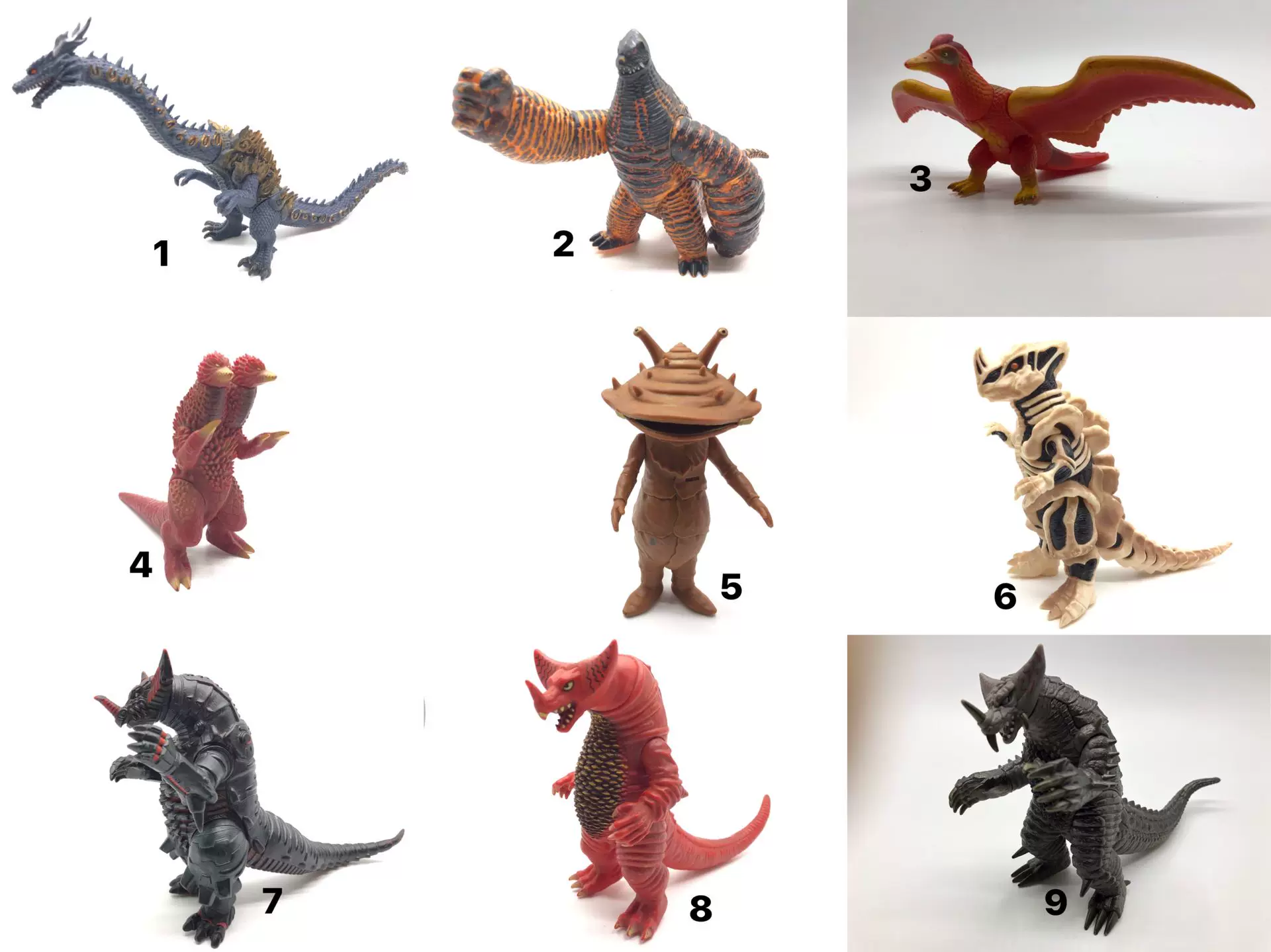 Bandai Ultraman Monster 17cm Soft Glue King Red Ponton Mechanical Gomora EX Litola Canegon