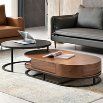 Modern minimalist oval tea table Nordic light extravagant creative storage tea table size family dining room home tea table