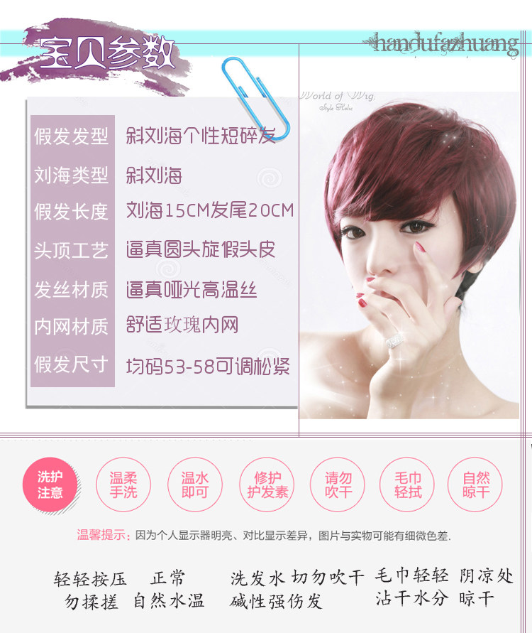 Perruque OTHER   cheveux courts - Ref 2609862 Image 5