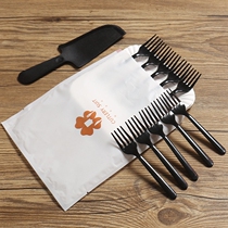 Secondary knife and fork plate set cake knife and fork plate square paper plate dessert baking special tableware paper plate