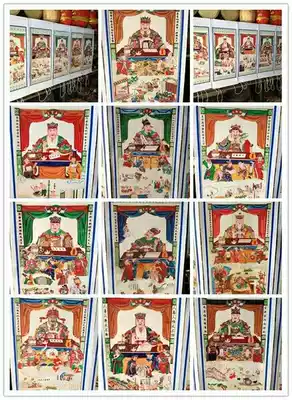 Ten kings, ten temples, ten kings, Buddha statues, hanging paintings, Taoist Buddha statues, twelve temples, theatrical portraits, sizes and sizes
