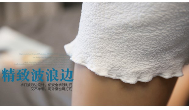 Quần an toàn chống ánh sáng mùa hè kích thước lớn chất béo mm trắng xà cạp ba điểm mỏng mặc quần short bảo hiểm quần quần short nữ tới đầu gối