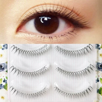 M07 eye lashes supernatural false eyelashes girl natural root clear ultra-fine export Korean star model