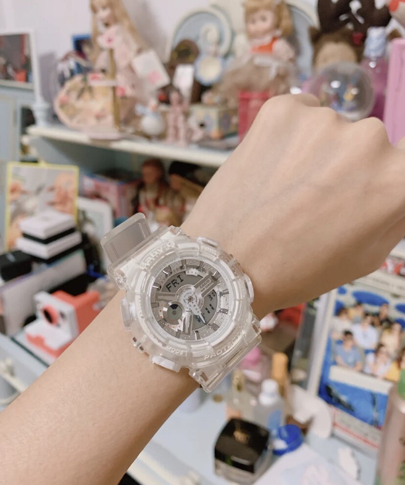 CasioCASIOBABY-G Glacier Series｜Transparent Jelly Watch Women's Sports Watch
