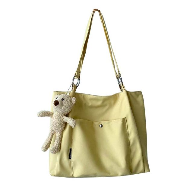 Summer commuting bag women's large capacity niche high-end texture canvas bag women's shoulder bag school bag women university students