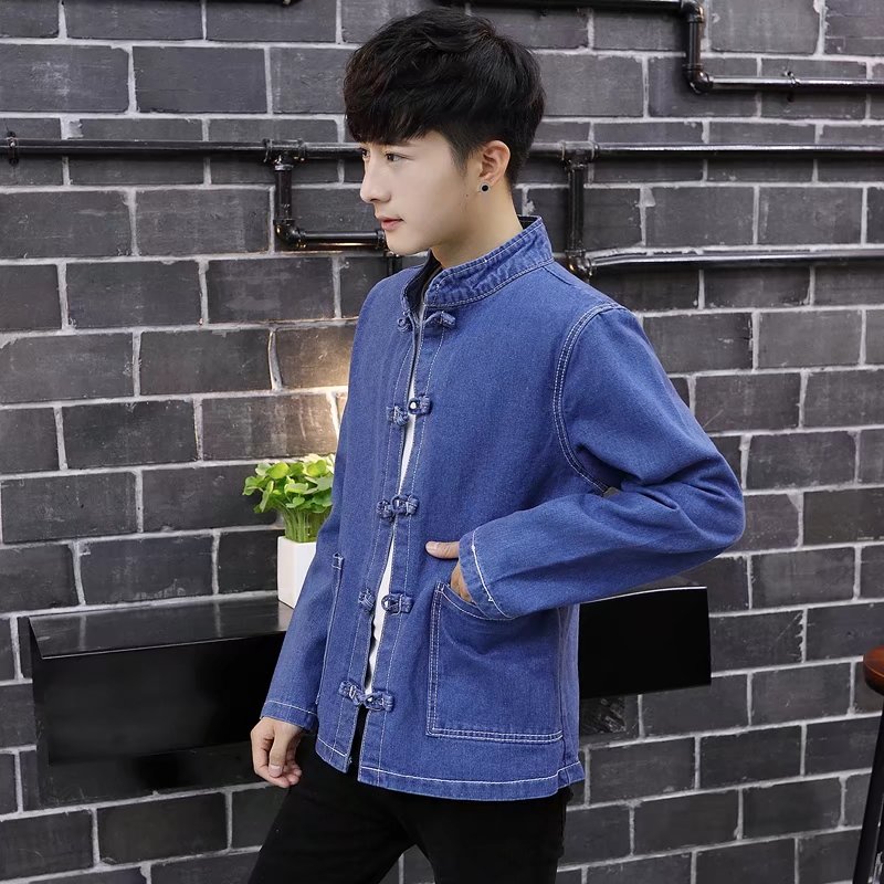 Áo sơ mi nam thanh niên phong cách Trung Quốc áo ghi lê