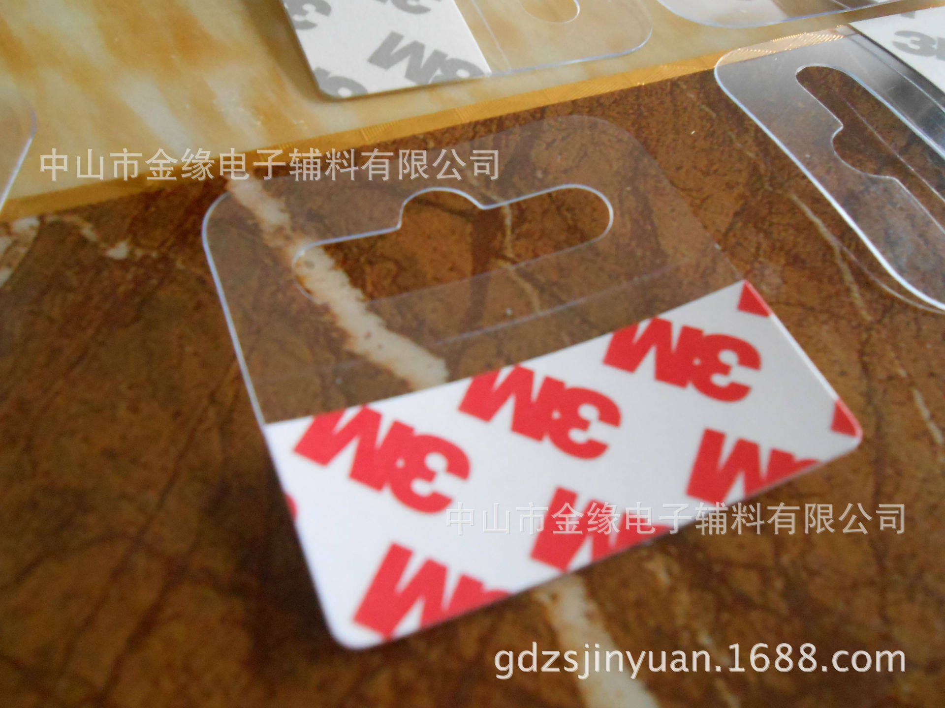 包装胶垫 飞机孔pvc挂钩蝴蝶孔挂钩自粘透明pet挂钩50*50mm