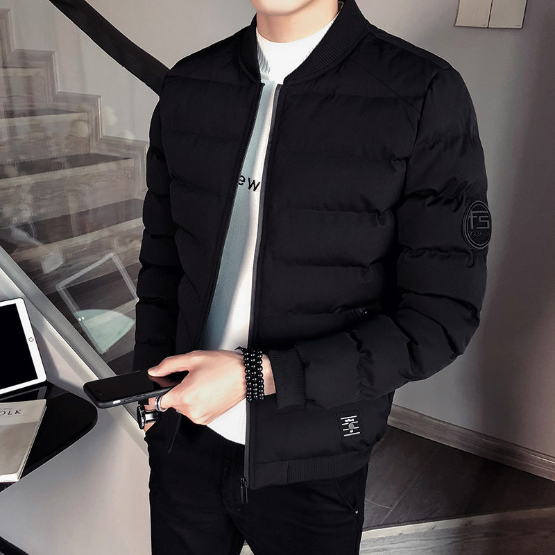 Padded men's autumn and winter jacket 2020 new Korean version trend students handsome ins Japanese down padded jacket men