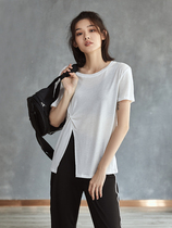 VALVOELITE Yoga conserved ladies spring summer new thin loose hood sweatshirt speed dry running training fitness sports T-shirt