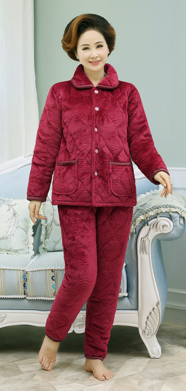 Pyjama pour femme OTHER   à manches longues - Ref 2999413 Image 10