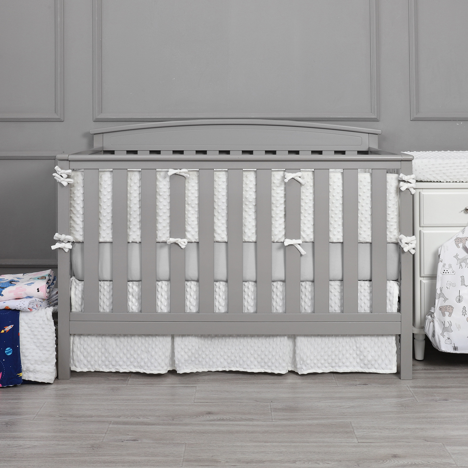 Foreign Trade Crib Anticollision Crib Enclosure Baby Bed Bedding Anti-Kowtowing All Season Universal Bed machine washable